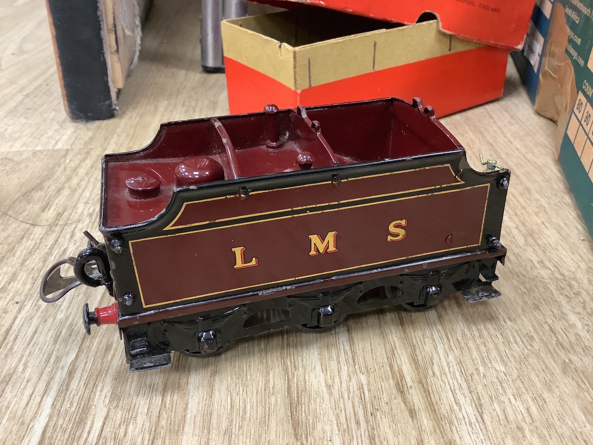 Hornby Series gauge 0 collection including LMS Compund locomotive, no. 1185, with tender, all boxed and track (12+1)